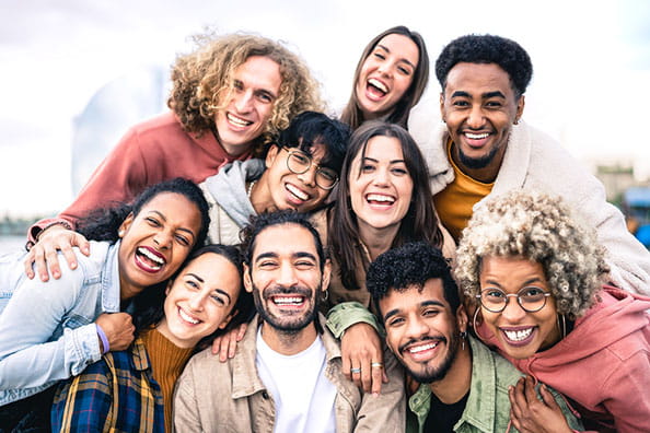 Multicultural group of people representing the importance of diversity in trials and recruitment.